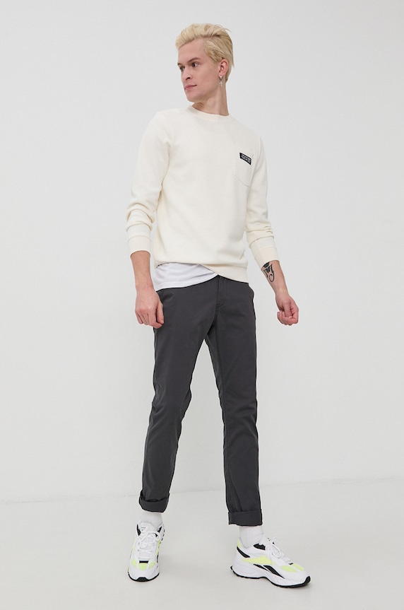 Tom Tailor Spodnie 1027829.10899 szary AW21