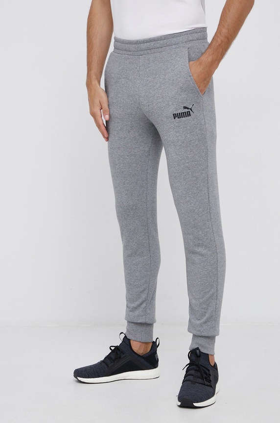 Puma Spodnie 586749 dzianina szary 586749