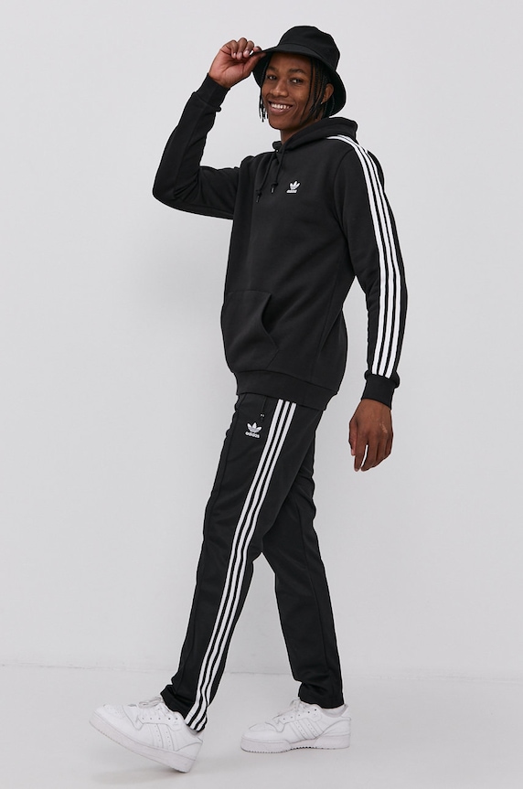 Hlače adidas Originals H09115 crna AW21