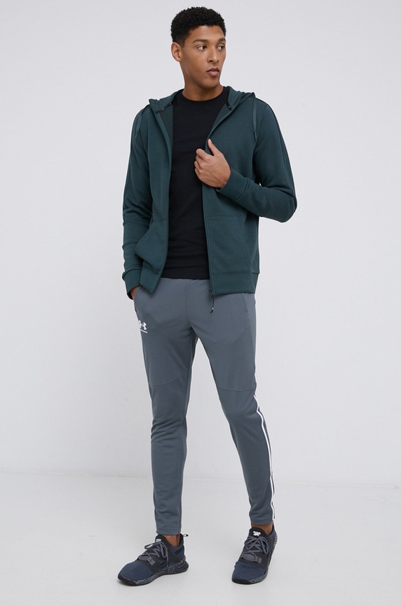 Tepláky Under Armour Pique látka šedá 1366203