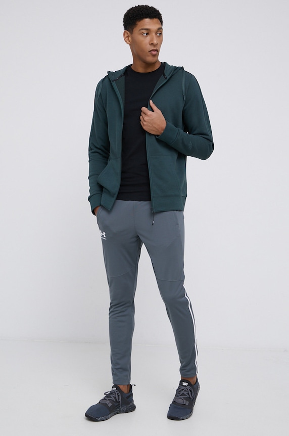 Tepláky Under Armour Pique látka šedá 1366203