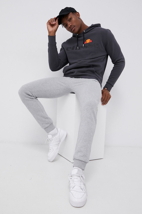 Ellesse spodnie dresowe dzianina szary SHK12643