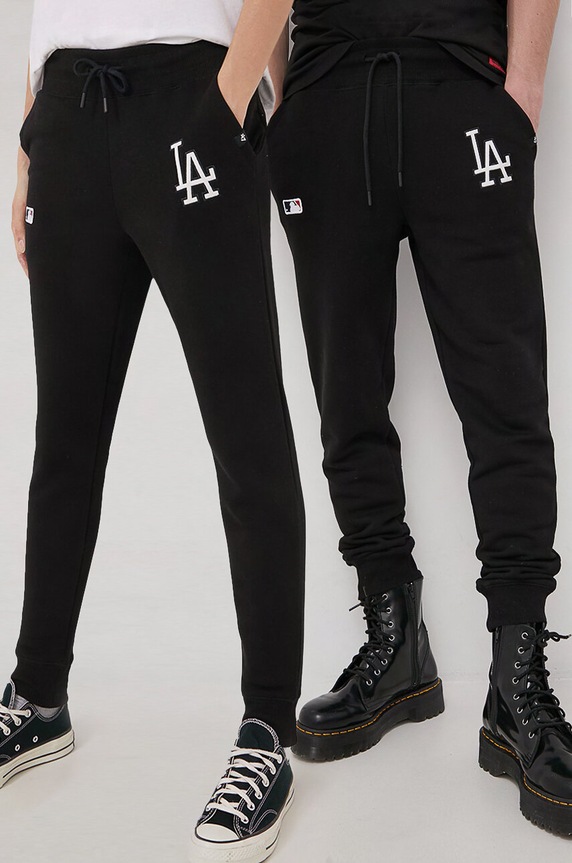 47 brand nadrág aplikációval fekete BB012PMEBRP545518JK