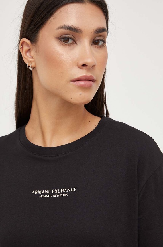 Armani Exchange sukienka 8NYACF.YJG3Z czarny