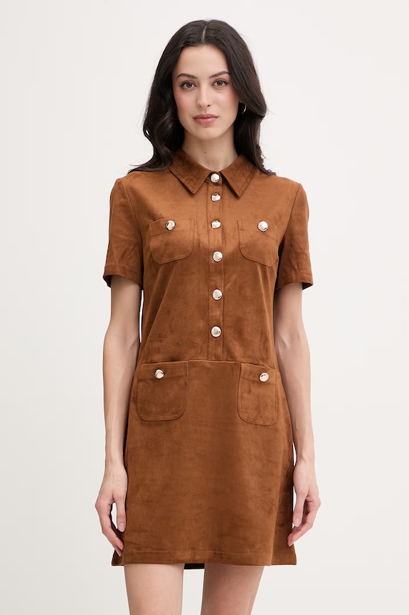 Morgan rochie midi maro RSIBIL