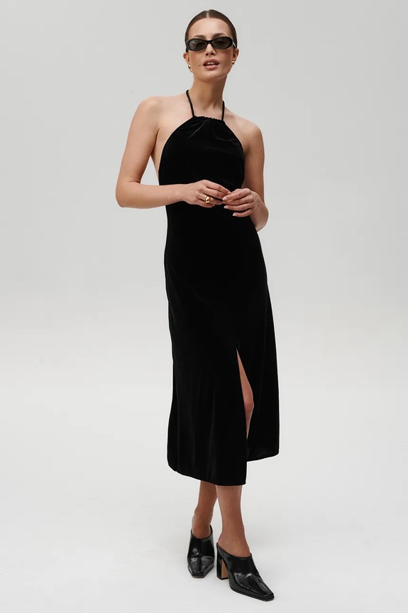 Undress Code Rochie midi negru 328