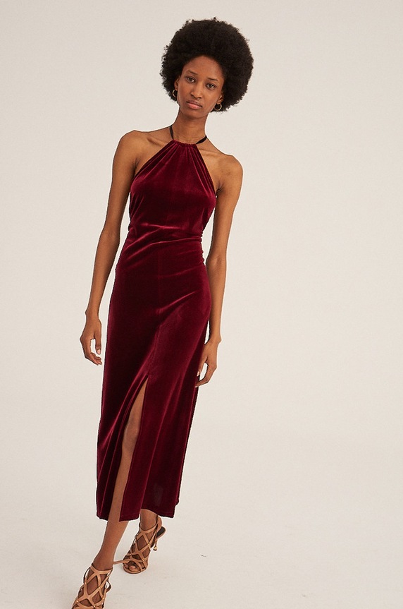 Undress Code Rochie 328 burgundia AW21