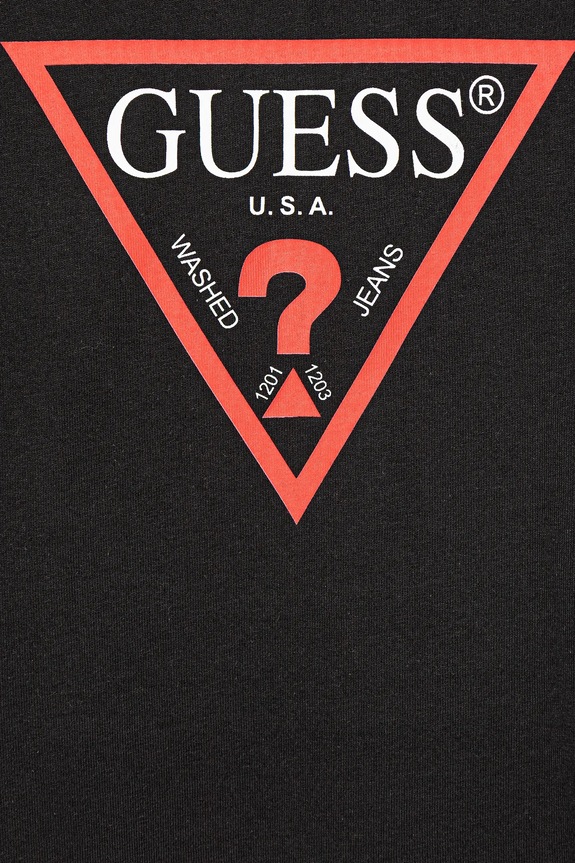 Djevojčice Dječja pamučna haljina Guess J93K51.KAUD0 crna