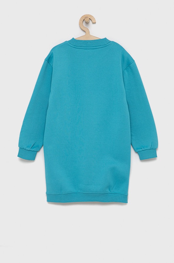 Dječja haljina Tommy Hilfiger KG0KG06124.4890 tirkizna AW21