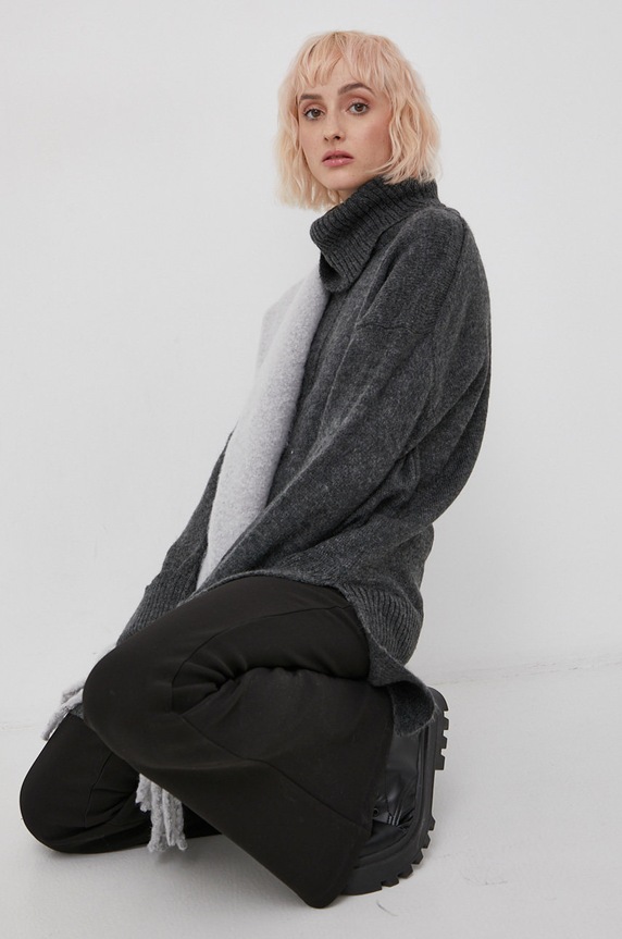 Only Sweter pozostałe szary 15241191