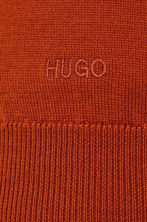 HUGO Sweter wełniany 50455987 50455987 pomarańczowy