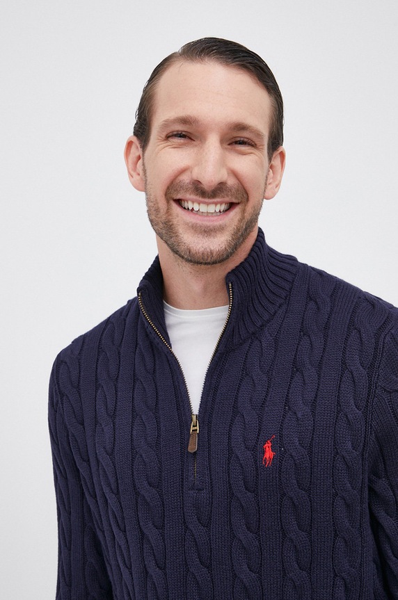 Polo Ralph Lauren - Sweter 710810841001 710810841001 granatowy
