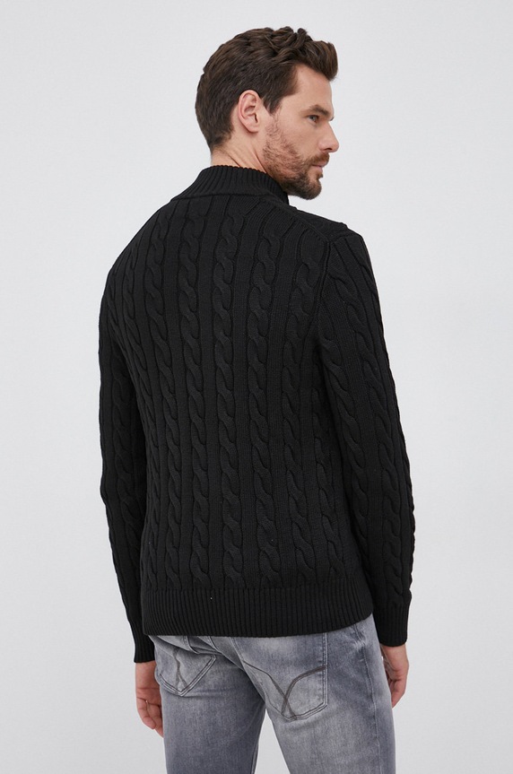 Ρούχα Βαμβακερό πουλόβερ Polo Ralph Lauren 710810841006 μαύρο