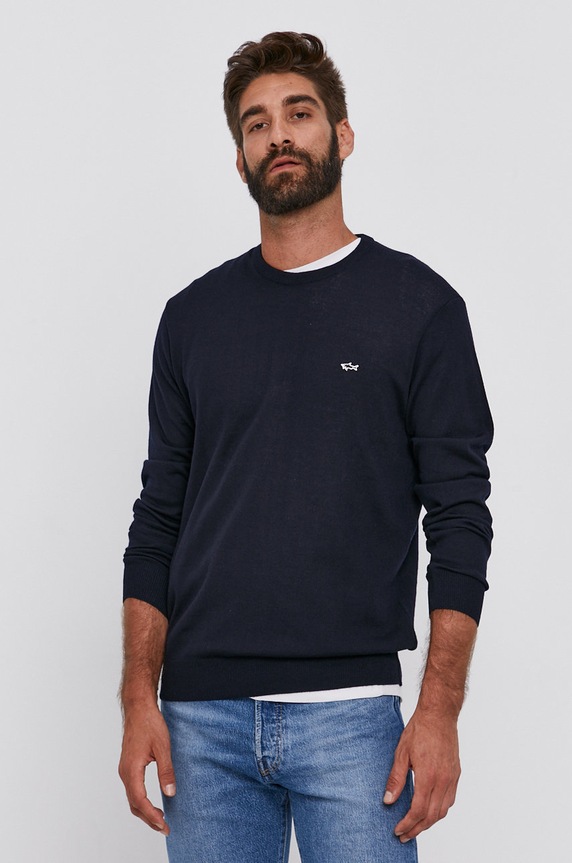 Paul&Shark Sweter okrągły granatowy C0P1094