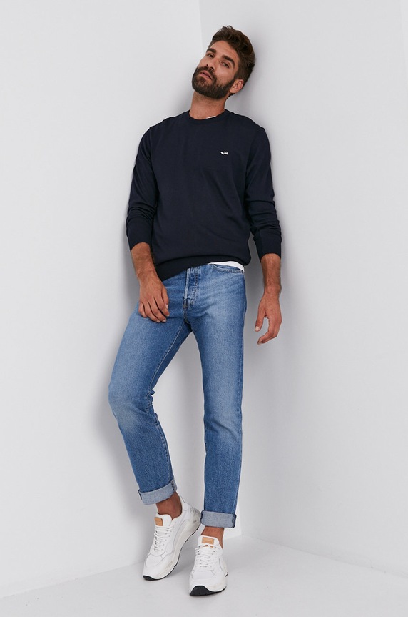 Paul&Shark Sweter C0P1094 granatowy AW21