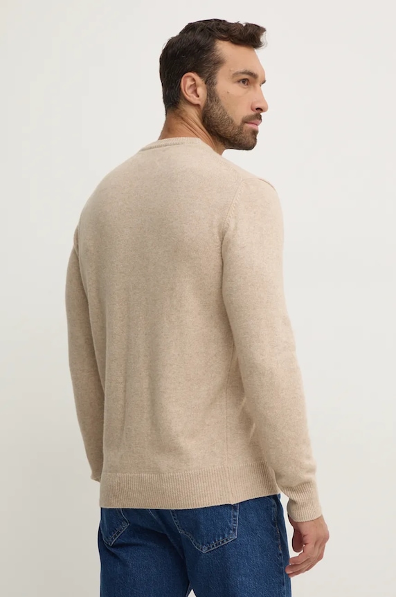 Abbigliamento MC2 Saint Barth maglione in lana HER0001 beige