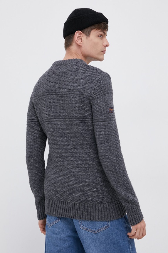 Odzież Superdry Sweter z domieszką wełny M6110305A.5YD szary