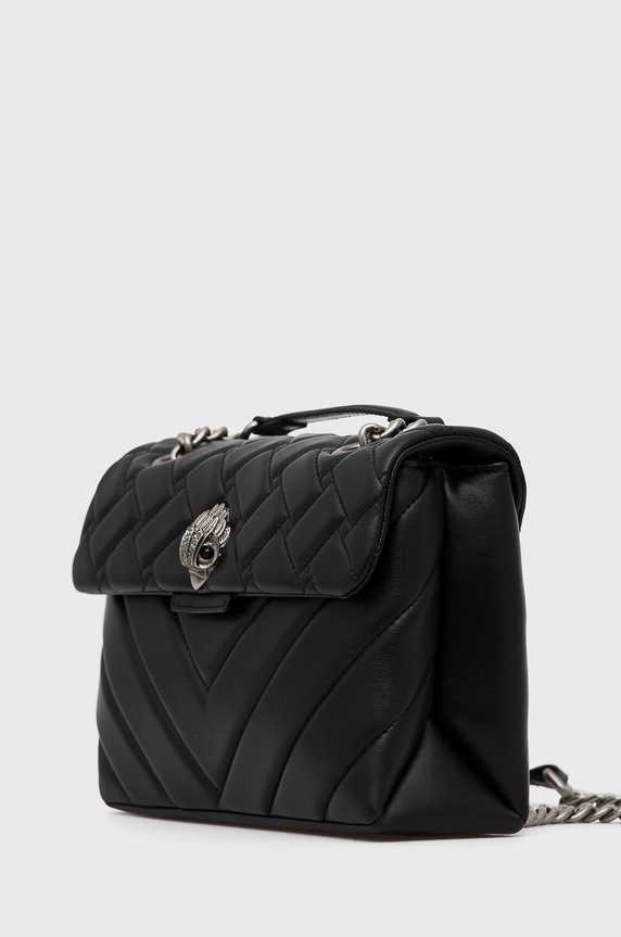 Kurt Geiger London Torebka skórzana 1470405109 czarny AA00