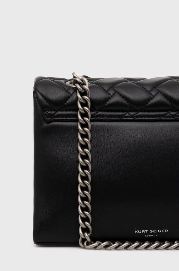 Akcesoria Kurt Geiger London Torebka skórzana 1470405109 czarny