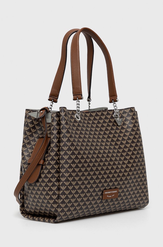 Doplňky Kabelka Emporio Armani Y3D158.Y345E hnědá