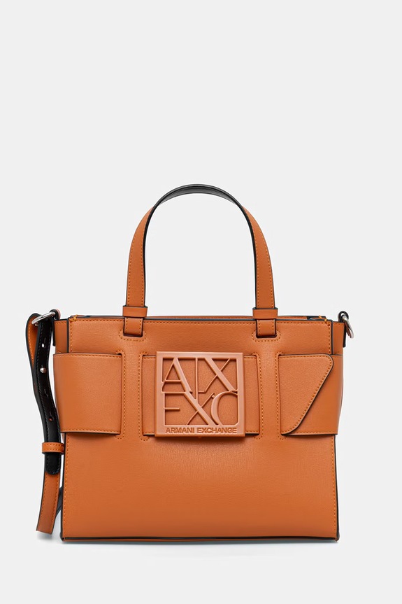 Armani Exchange poșetă uni portocaliu 942690.0A874