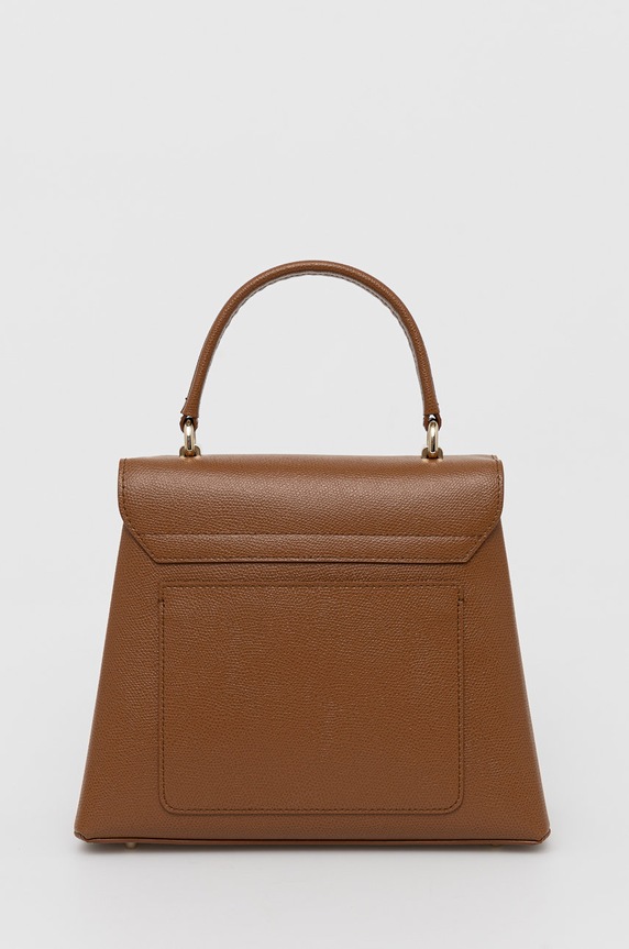 Furla Torebka skórzana brązowy BAKPACO.ARE000.03B00