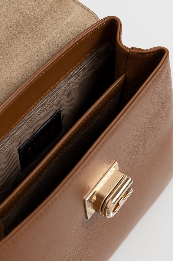 Furla Torebka skórzana BAKPACO.ARE000.03B00 brązowy