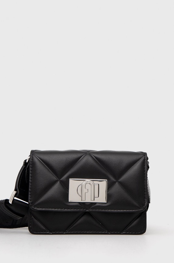 Furla Torebka skórzana skóra licowa czarny WE00123.BX0186.O6000