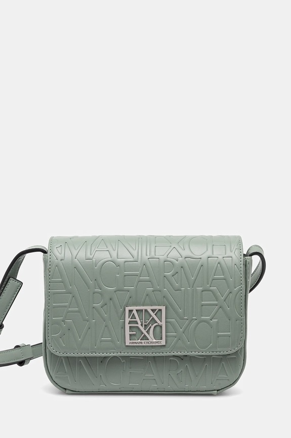 Armani Exchange kabelka imitácia kože zelená 942648.CC793