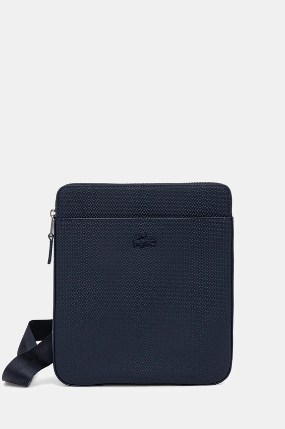 Lacoste pochette in pelle pelle fiore blu navy NH2815CE
