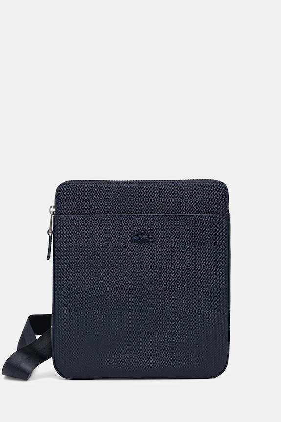 Lacoste pochette in pelle pelle fiore blu navy NH2815CE