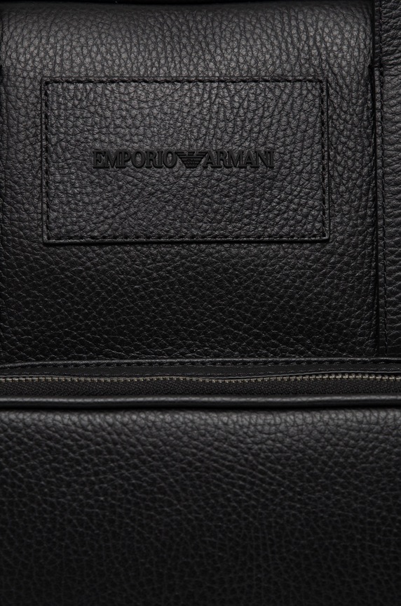 Emporio Armani geantă de piele 38 x 29 x 5 cm Y4P144.Y068E negru SS23