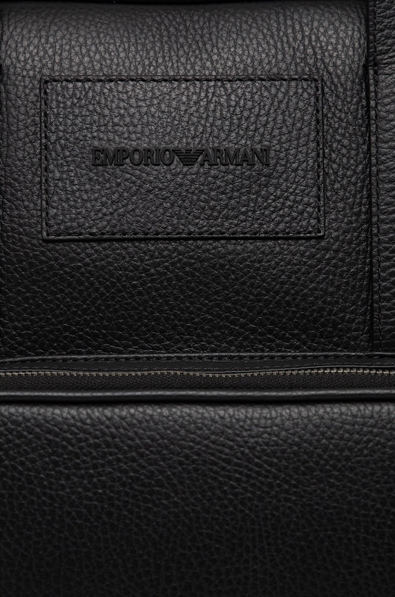 Emporio Armani geantă de piele 38 x 29 x 5 cm Y4P144.Y068E negru SS23