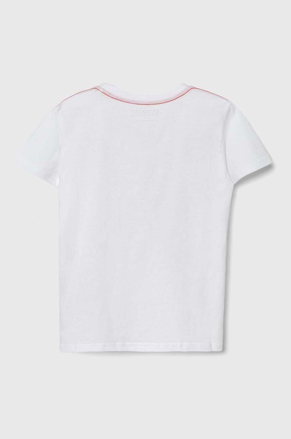 Chłopiec Guess T-shirt bawełniany dziecięcy L73I55.K8HM0 biały