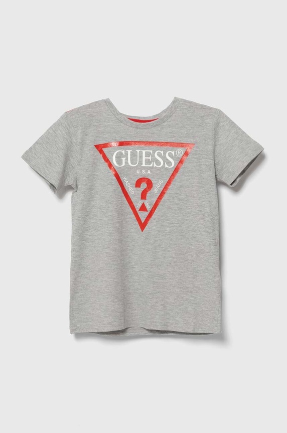 Guess gyerek pamut póló pamut szürke L73I55.K8HM0