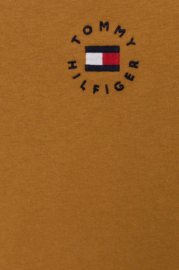 Αγορίστικα Παιδικό βαμβακερό μπλουζάκι Tommy Hilfiger KS0KS00218.4890 καφέ