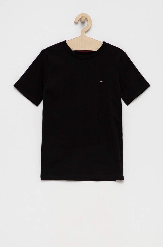 Dětské bavlněné tričko Tommy Hilfiger UB0UB00310.4890 šedá
