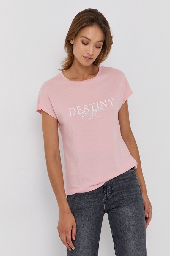 Guess T-shirt pozostałe różowy W1YI0V.K46D0