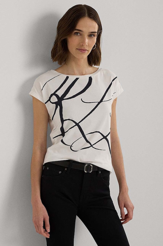 Lauren Ralph Lauren T-shirt 200748765001 pozostałe biały 200748765001