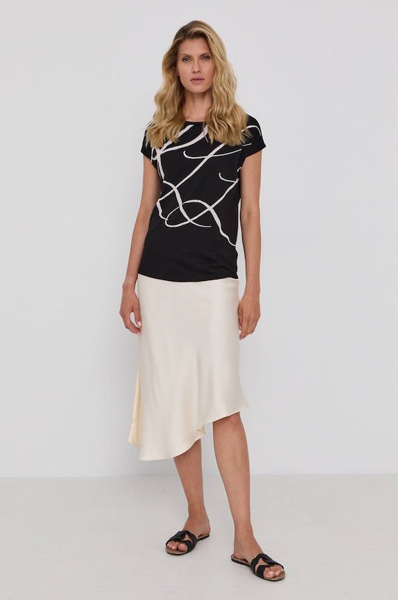 Μπλουζάκι Lauren Ralph Lauren 200748765002 μαύρο SS24