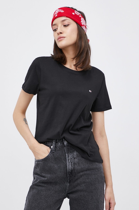 Tommy Jeans T-shirt bawełniany (2-pack) DW0DW11459.4890 bawełna biały DW0DW11459.4890