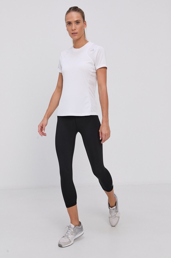 adidas Performance T-shirt GL5529 GL5529 biały AW21