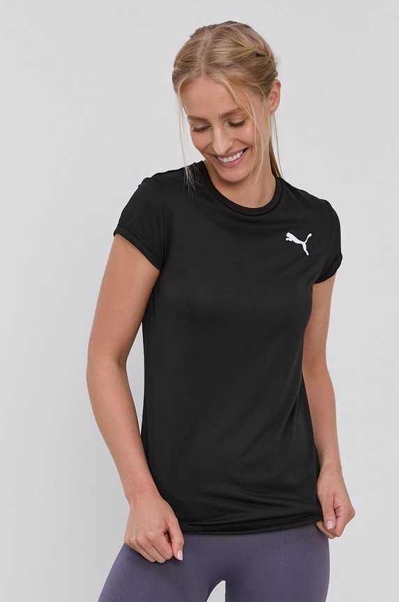 Puma T-shirt treningowy regular czarny 586857