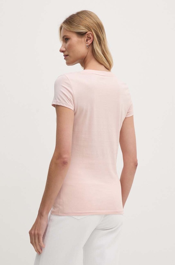 Pamučna majica Armani Exchange 8NYT70.YJ16Z roza SS25
