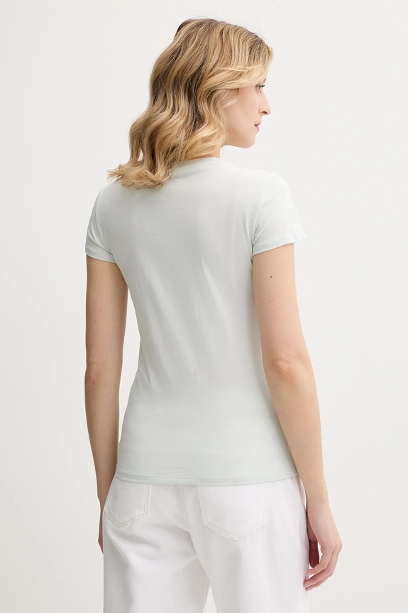 Abbigliamento Armani Exchange t-shirt in cotone 8NYT91.YJG3Z turchese