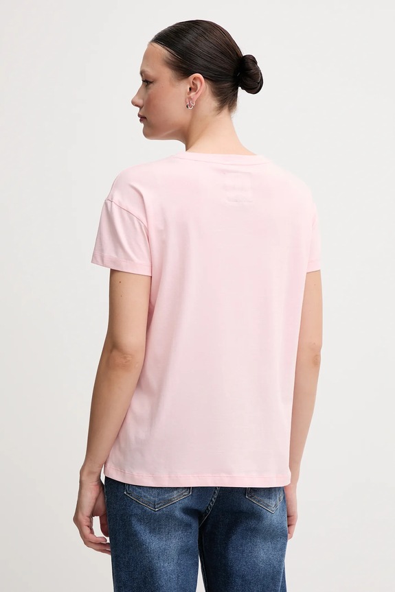 Armani Exchange t-shirt bawełniany 8NYTCX.YJG3Z różowy AW25