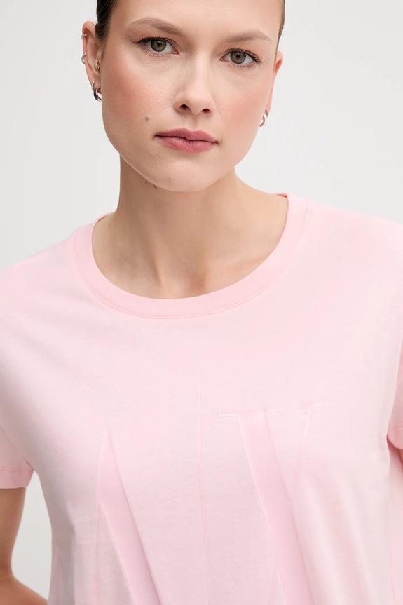 Odzież Armani Exchange t-shirt bawełniany 8NYTCX.YJG3Z różowy