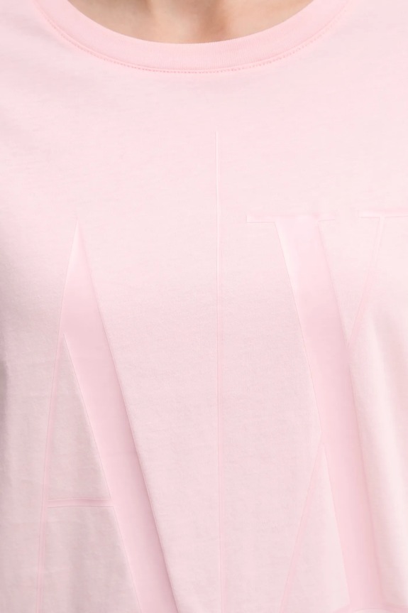 Armani Exchange t-shirt bawełniany różowy 8NYTCX.YJG3Z