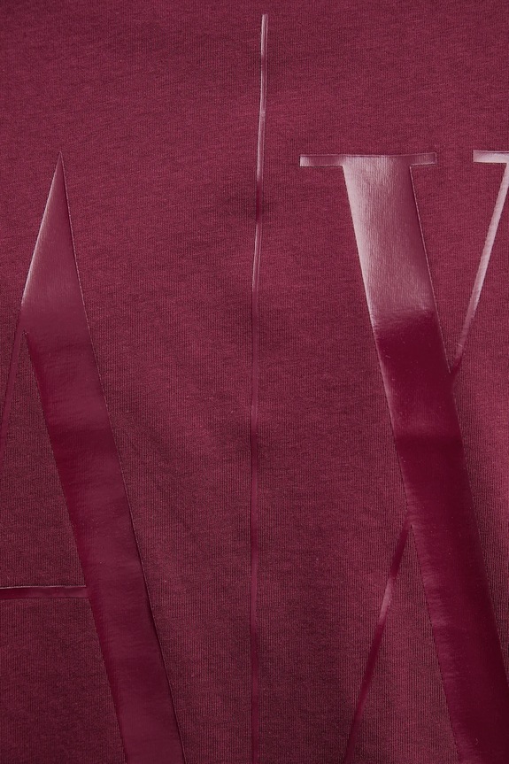 Armani Exchange pamut póló burgundia 8NYTCX.YJG3Z