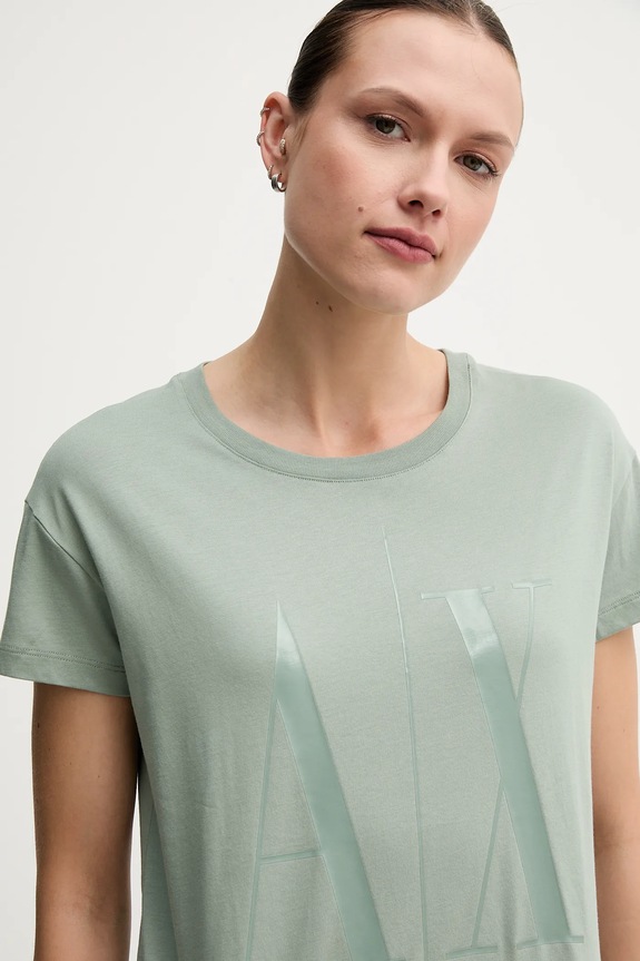 Abbigliamento Armani Exchange t-shirt in cotone 8NYTCX.YJG3Z verde